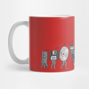 Evolution of Storage (B/W) Mug